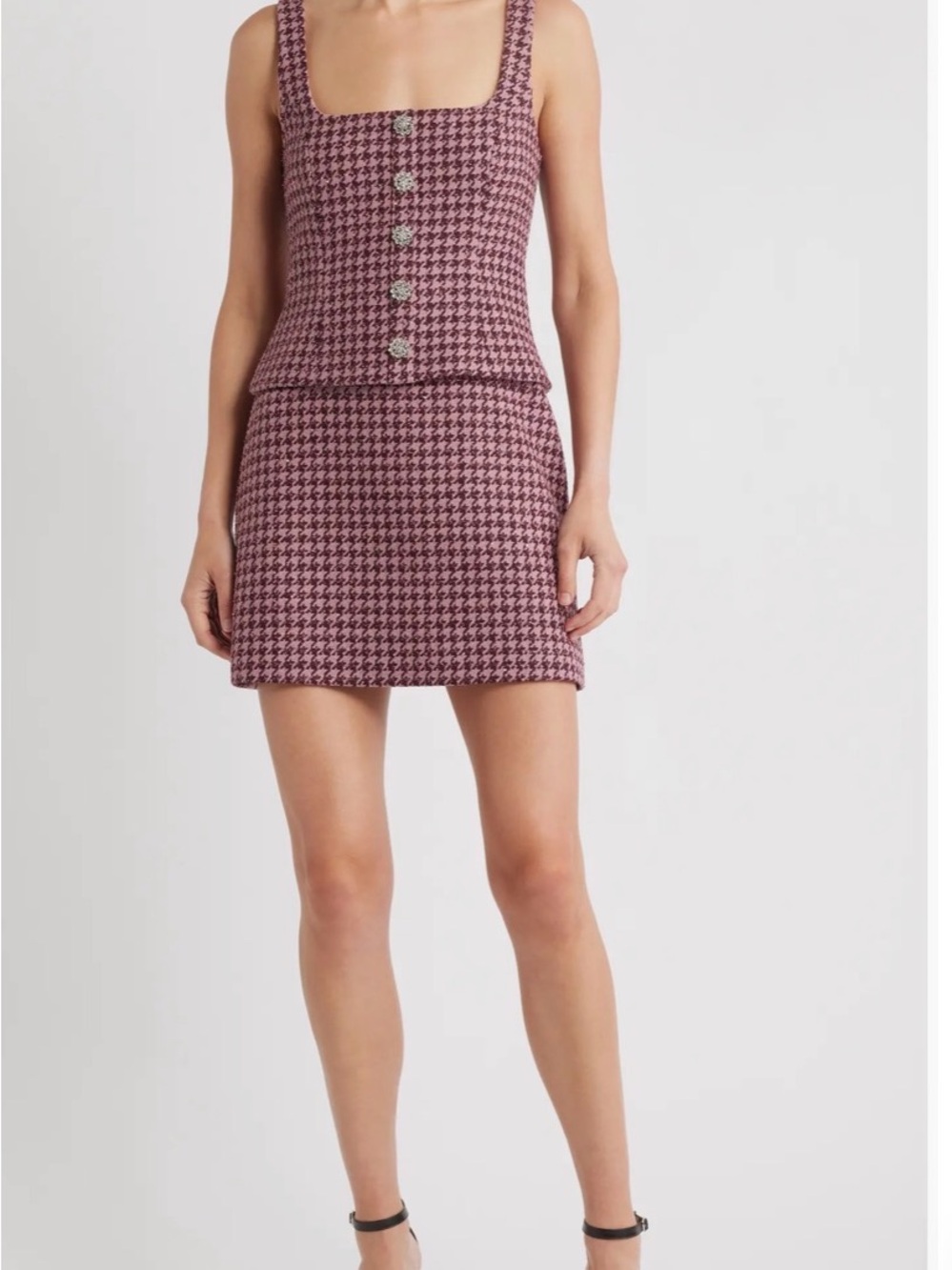 Likely Calissa Houndstooth Minidress